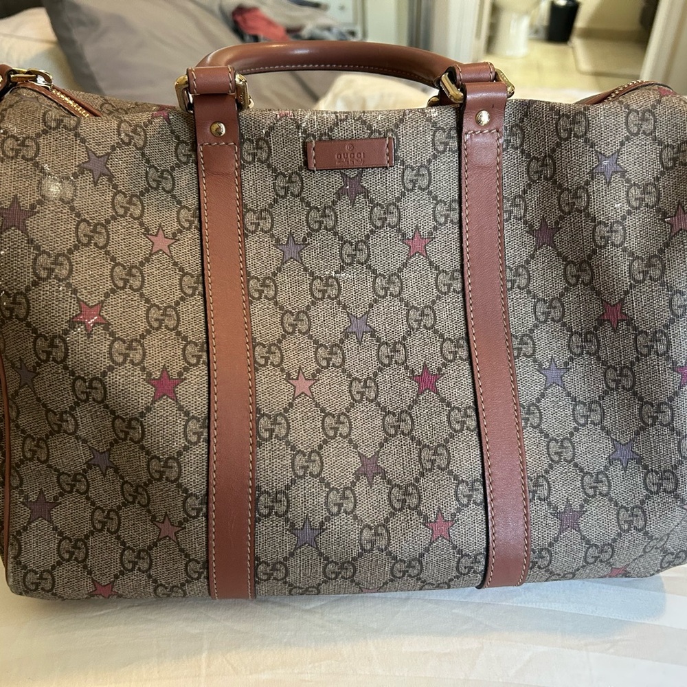 Gucci Supreme Stars Medium Joy Boston Bag
